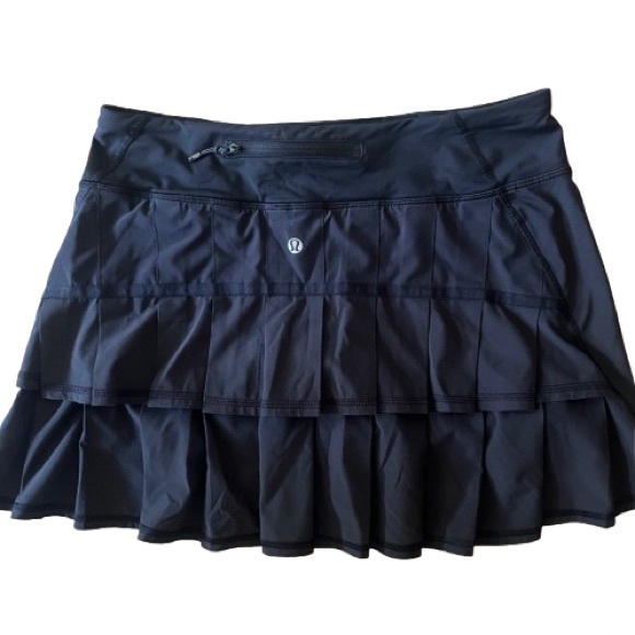 Lululemon Run: Pace Setter Skirt Black 6 - Picture 11 of 12